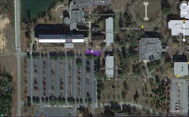 Construction work will take place in the West Parking Lot (Jones Lot) on MGA’s Macon Campus.